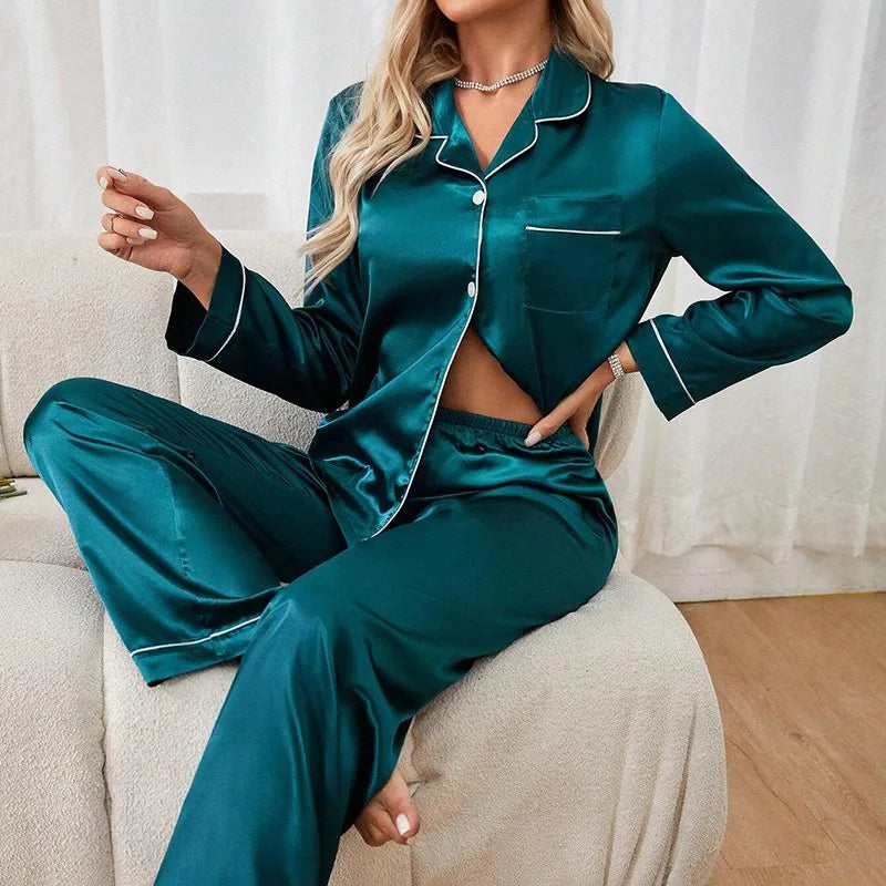 WOMEN'S SILK SATIN PAJAMA
