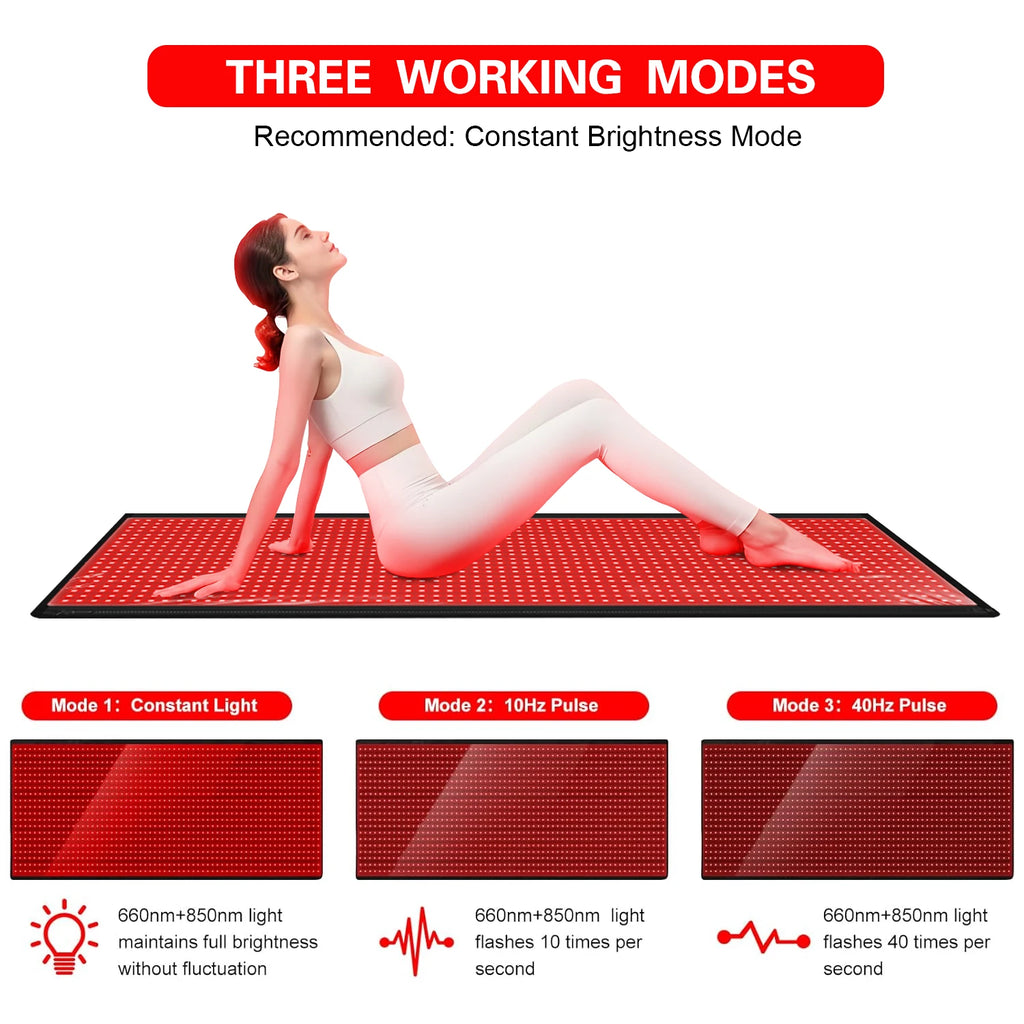 RED LIGHT THERRAPY HEATING PAD