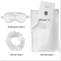 SILK PILLOWCASE MATCHED WITH SLEEPING MASK AND HAIR BAND